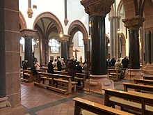 Interior of the new church