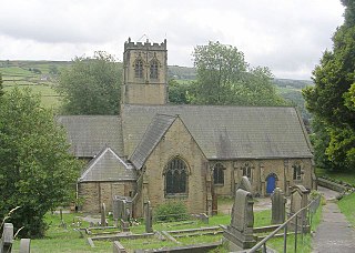 Upperthong Village in West Yorkshire, England