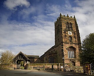 St Mary and All Saints Church, Great Budworth Church in Cheshire, England
