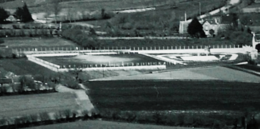 Emplacement du futur stade au début des années 1960[12].