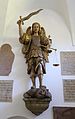 Statue des Erzengel Michael in der Kirche St. Michael in München-Perlach