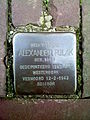 Stolpersteine aan de Grote Oost. Ter hoogte van nummer 75