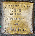 Rommin kompastuskivi (Achterstraße 50)