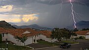 Thumbnail for File:Summer lightning storm over the City of Kamloops, BC (19414087284).jpg