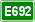 Tabliczka E692.svg