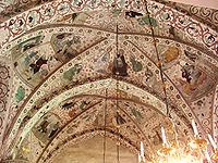 Η θολωτή οροφή διακοσμημένη από τον Αλμπέρτους Πίκτορ
