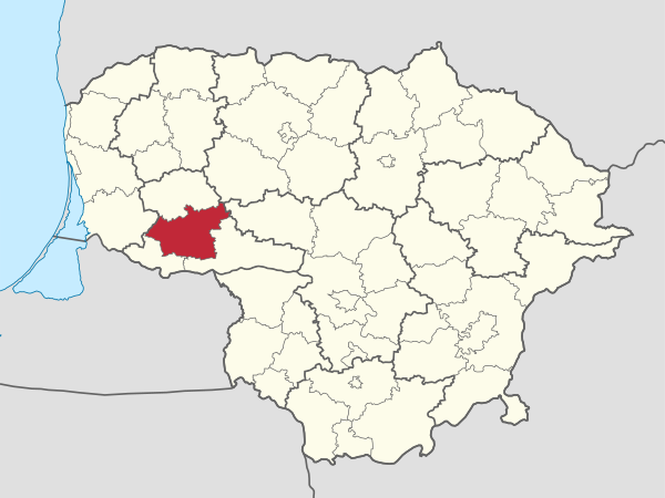 Taurage in Lithuania.svg