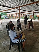 Teachers social distancing in Selebi Phikwe.jpg