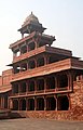 The five-storey Panch Mahal at Fatehpur Sikri
