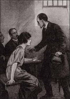 Шерлок Холмс прийшов до гувернантки міс Данбер у в'язницю