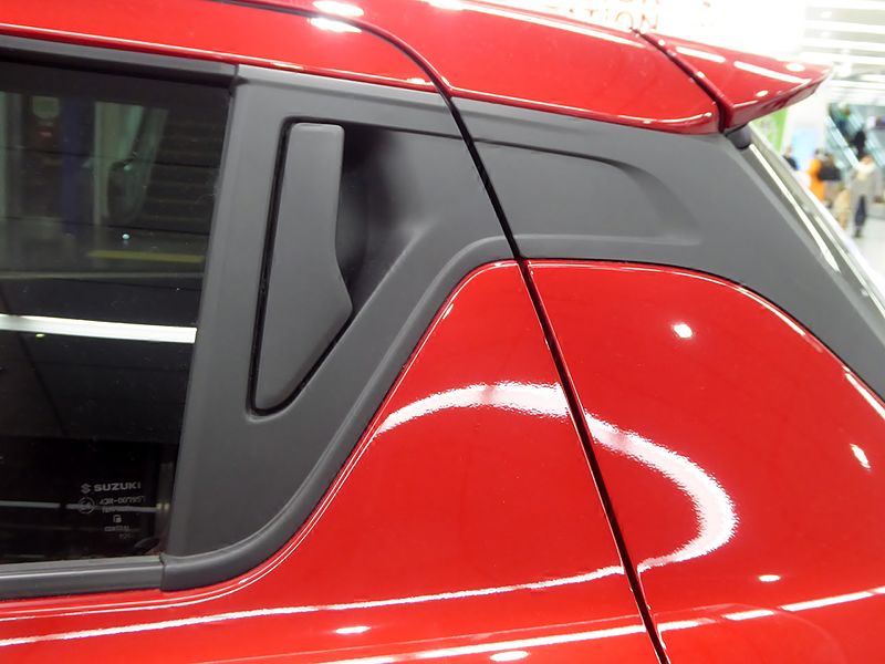 File:The rear door handle of Suzuki SWIFT HYBRID RS (DAA-ZC53S).jpg