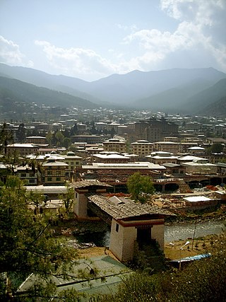 Thimphu Thimphu city in the valley.jpg