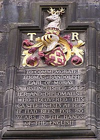 Мемориал Томасу Рэндольфу, 1-му графу Морею, в Эдинбургском замке