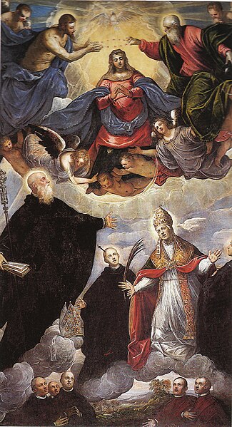 File:Tintoretto - Tintoretto, Coronation of the Virgin and SS Benedict, Gregor, Maurus, Placido and other Benedictine Saints.jpg