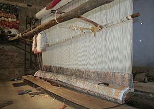 Tissage de tapis, près de Jaipur, Rajasthan, Inde.jpg