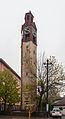 * Nomination Clock tower in a rainy day, Pristina, Kosovo --Poco a poco 09:50, 8 August 2014 (UTC) * Decline Sorry, there's a particularly disturbing (close?) raindrop right over the clockface. --Mattbuck 22:51, 12 August 2014 (UTC)