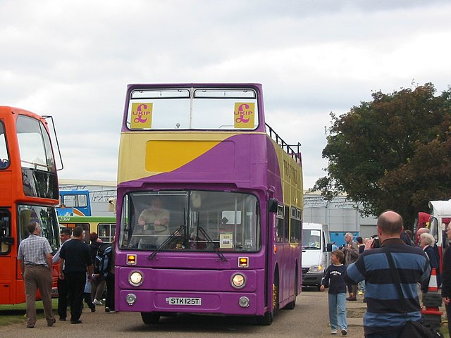 A UKIP campaign bus, 2004