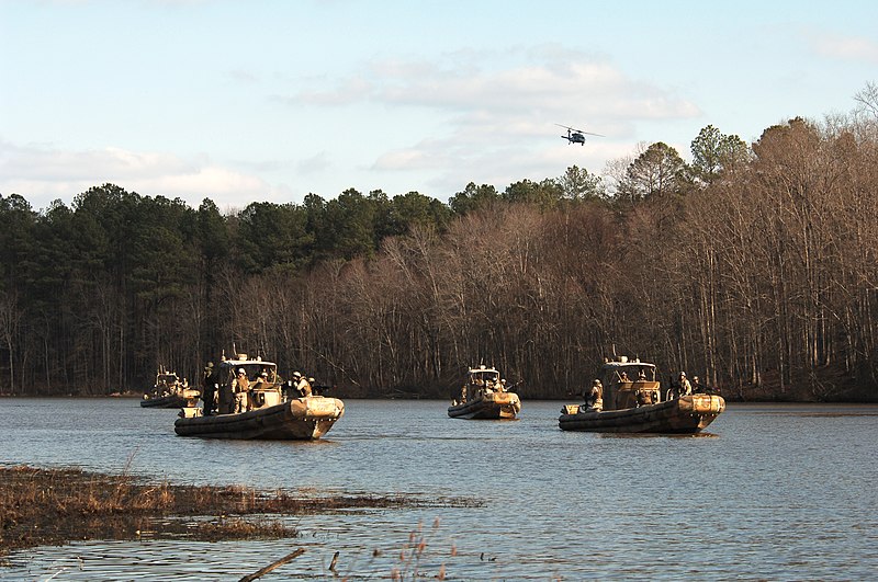 File:US Navy 070123-N-5758H-181 Sailors assigned to Riverine Squadron One (RIVRON-1), based at Naval Amphibious Base Little Creek, train aboard Small Unit River Craft (SURC), during a unit-level training exercise.jpg