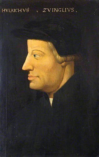 Portrait of Huldrych Zwingli by Hans Asper