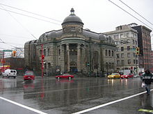 The Vancouver Carnegie Library was completed in 1903. The building was used as the main branch of the public library until 1957. The Carnegie Branch is currently located in the building. Vancouver Carnegie.jpg