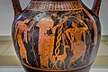 Very early bilingual amphora ARV 11 1 Dionysos with maenads - Achilles and Ajax playing (04)
