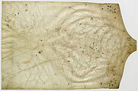 Portolan chart of Albertinus de Virga, 1409 (BNF, Paris) Virga chart (1409).jpg
