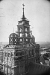 Afbraak baroktorens, behoud raamwerk zijtorens, 1887