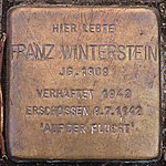 Stolperstein für Franz Winterstein (Glockengasse 1)