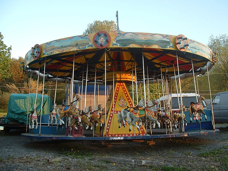 File:W.F. Mangels Kiddie Galloping Horse Carrousel.jpg