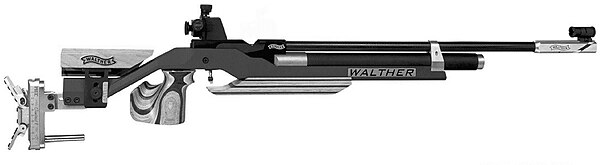 A typical PCP match air rifle.