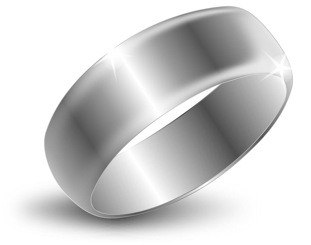 Wedding rings icon isolated on transparent Vector Image