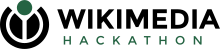 Wikimedia hackathon mark horizontal.svg