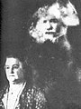 Mrs Hortense Leverson and the spirit of her deceased husband, Major Leverson (1931).