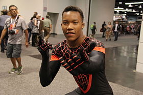 Il cosplay di Miles Morales.