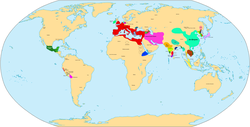 Map of the World in 300 AD.
