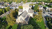 Thumbnail for File:Y Gadeirlan Llanelwy o'r awyr - St Asaph cathedral.jpg