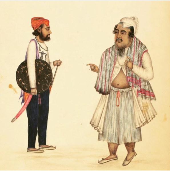 File:"Sikh Soldier & Lumberdar of Jalundhur" – Painting from 19th century Punjab 44.webp