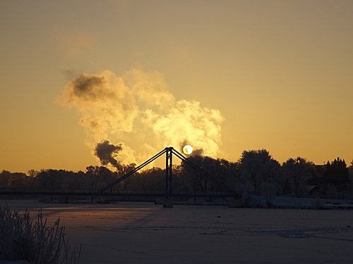 Зимний восход над озером Бельское 03