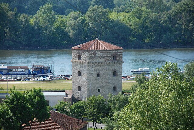 The Nebojša Tower, where Rigas was executed.