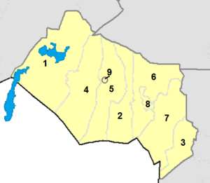 Kyzylorda-regionen på kortet