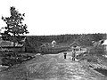 Kilátás a kápolnára a Volga forrásánál, Volgino falu közelében.  1903