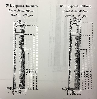 <span class="mw-page-title-main">.500/450 No 1 Black Powder Express</span> Rifle cartridge