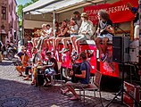 Bilder vom Zelt Musik Festival 2022 in Freiburg im Breisgau. Die 111. Stadtaktion des ZMF in Freiburg