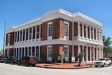 The oldest federal civil building in Texas, the 1861 Customs and Courthouse in Galveston, once housed the Southern District of Texas. 1861 Galveston Customs and Courthouse.jpg