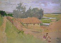 «Село Мохначі біля Чугуєва», 1877