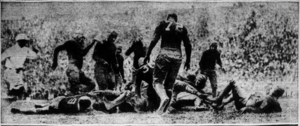 Scene from the Georgia Tech game 1927 Georgia Tech vs. Georgia football game.png