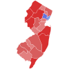 2013 New Jersey gubernur hasil pemilihan peta oleh county.svg