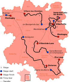 2015 Critérium du Dauphiné map.svg