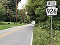 File:2022-09-07 09 39 26 View west along Pennsylvania State Route 926 (Street Road) just west of Byrd Road in West Marlborough Township, Chester County, Pennsylvania.jpg