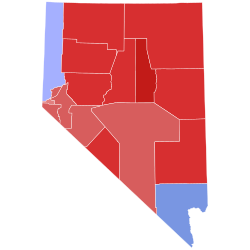 2022 Nevada gubernatorial election results map by county.svg